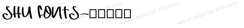 SHU FONTS字体转换